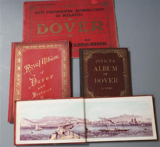 DOVER: 4 late 19th century photographic albums:-